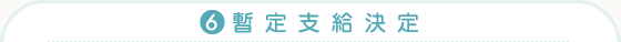 (6)暫定支給決定